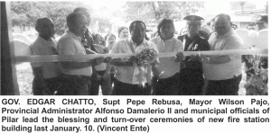 Chatto leads turn-over of fire building in Pilar